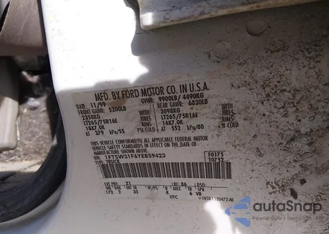 2000 Ford F-350 Lariat/Xl/Xlt z USA, uszkodzony, nr VIN 1FTSW31F6YEB59423